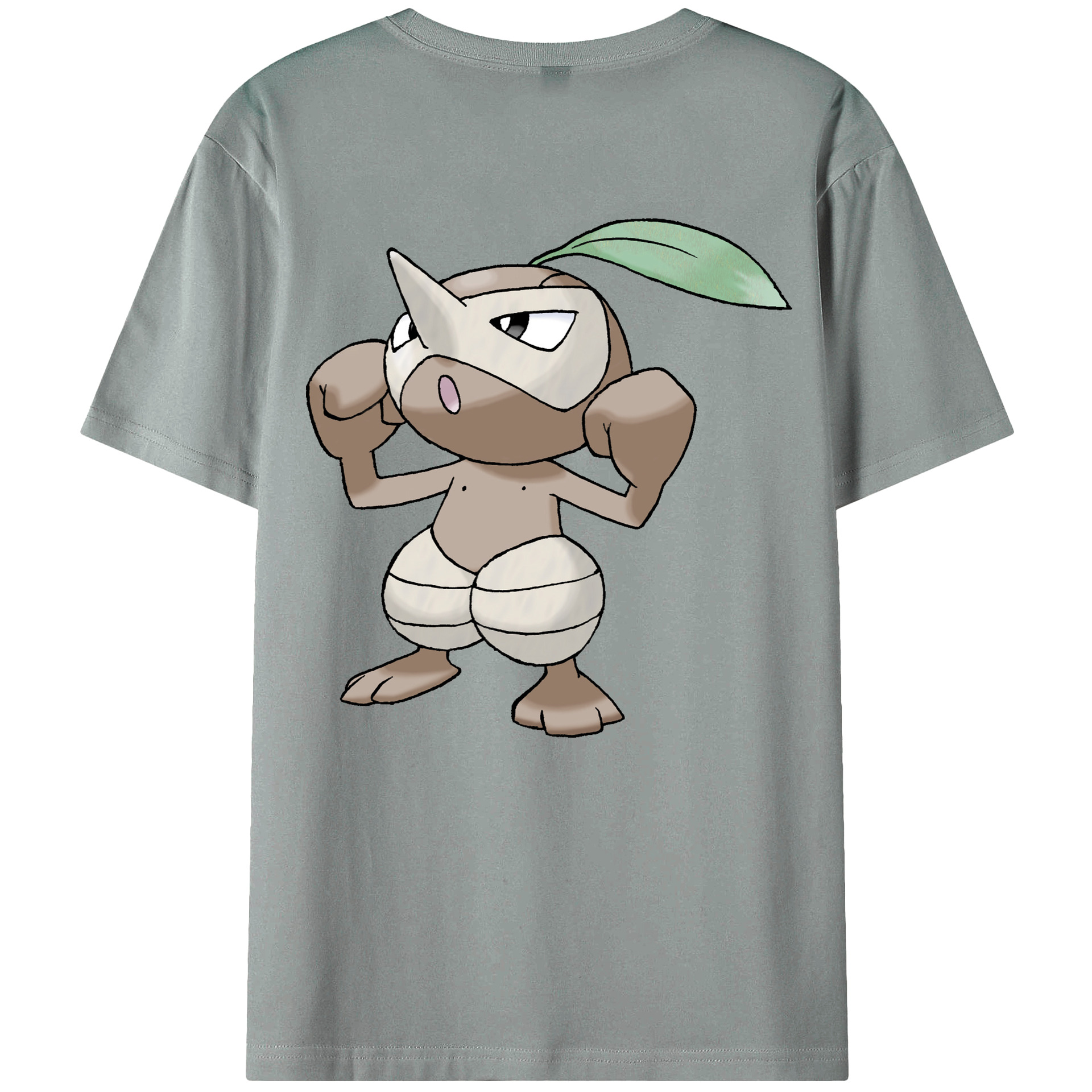 （画像用） ポケットモンスター Pokémon 綿100％ メンズ半袖Tシャツ（バックプリント） 通気性